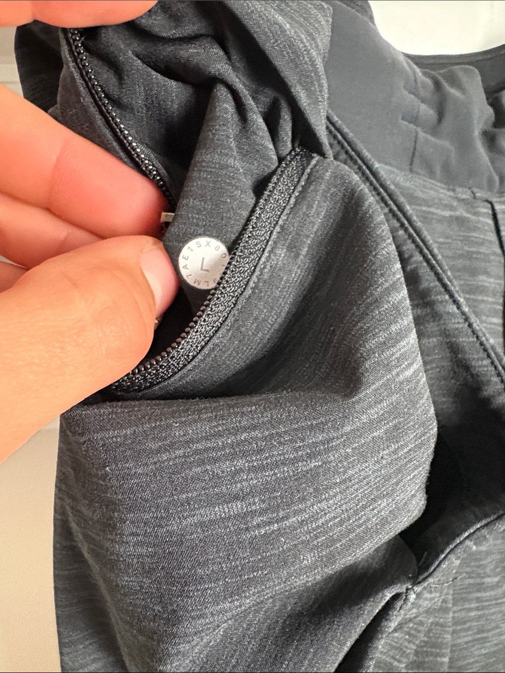 Lululemon Men's Pace Breaker Lined Running Training Shorts black heather - Picture 5 of 5